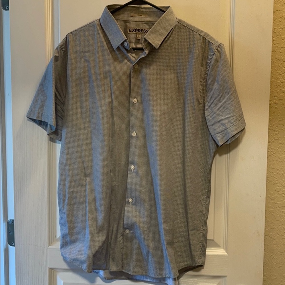Express short sleeve fitted button down - Picture 1 of 3